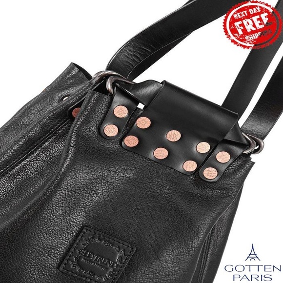 Women\'s Genuine Leather Canna Backpack Black Women\'s Bag main image 10